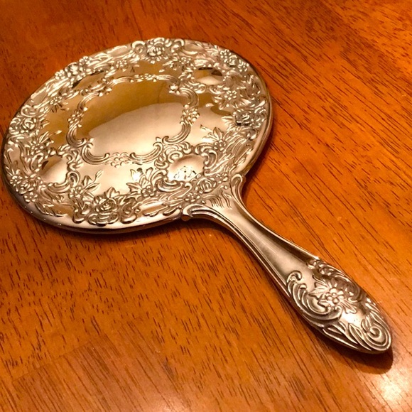 Accessories - Vintage Hand Mirror— art nouveau style